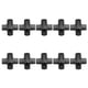 thumbnail image 2 of Tubería De PVC, 10 Piezas Conector De Tubería De Plástico De PVC Accesorios De Tubería De PVC De 6 Vías Conectores De Tubería De PVC Accesorios De Codo De Esquina De Tubería, 2 of 7