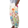 thumbnail image 1 of Women Pants Bell Bottoms Multi Colored Slim Trousers Ladies Work Leggings, 1 of 4