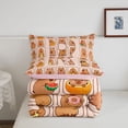 thumbnail image 5 of meiyoeat meiyoeat Girl Personalized Gifts Full Size Comforter Sets,Capybara Letter Print R Bedding Comforter Set,Pink Reversible,3 Pieces,1 Comforter and 2 Pillowcases, 5 of 7