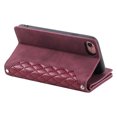 thumbnail image 5 of Feishell Crossbody Wallet Case for iPhone SE 2022/iPhone SE 2020/iPhone 8/iPhone 7,Luxury PU Leather Zipper Pocket Card Slots Magnetic Flip Stand Phone Cover with Hand Strap & Shoulder Strap,Winered, 5 of 12