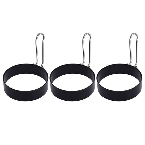 Anillo para cocinar huevos Irfora Anillo de huevo Anillos de cocina de huevo redondos para cocinar Molde moldeador de círculo de metal antiadherente de acero inoxidable Herramienta de cocina doméstic Irfora Anillo para cocinar huevos