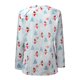 thumbnail image 5 of Camiseta de manga larga con estampado navideño informal con cuello en V para mujer a la moda Fridja  fhghd2356, 5 of 8
