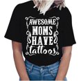 thumbnail image 1 of Camiseta de mujer Camisetas divertidas y lindas Camiseta de manga corta Regalo del día de la madre Blusa con estampado de letras personalizadas Pompotops  hkajfhjk463584, 1 of 8