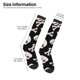 thumbnail image 2 of Fotbe black white Skull bone Calcetas Divertidas Estampadas para Hombre y Mujer, Calcetas de Algodón hasta la Rodilla para Caminar, Correr, Enfermería y Embarazo, 2 of 6