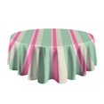 thumbnail image 5 of Fashionable Round Tablecloth 60x60in(153x153cm) – Waterproof Polyester Table Cover with Full Print Design, Wrinkle Resistant & Washable for Kitchen Dining Party Decor, 5 of 6