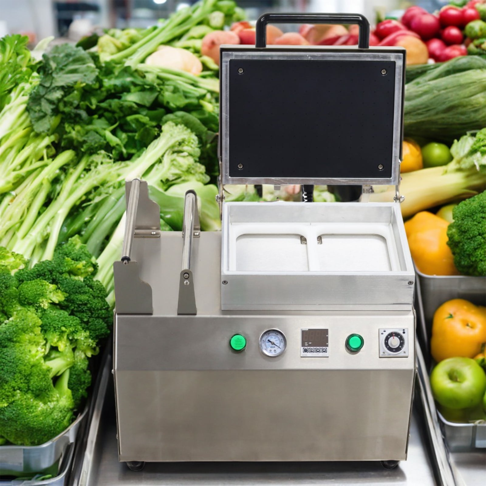240T Bench Vacuum Fitting Machine Vacuum Fresh-keeping Laminating Machine Seal Seafood Skin Packaging Machine