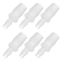 Uxcell 1/4" to 1/2" 6 Pcs Plastic Hose Barb Fittings, Reducer Tube Fittings Pipe Adapter Kit for Air Gas Water System