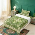 thumbnail image 2 of Erosebridal Bohemian Mandala Twin Sheet Sets, Vintage Flower Bedding, Green, 3 Pieces 1 Flat Sheet, 1 Fitted Sheet and 1 Pillowcase, 2 of 5