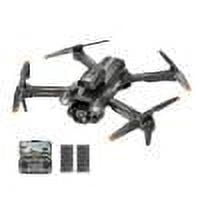 3.7V 1800mAh Aeroplane Brushless Motor Dual Camera for Boys (Black 3 Battery)