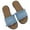 Blue, variant on NARHBRG Women's Slip On Cozy Flat Sandal, Yellow