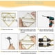 thumbnail image 4 of Metal Wall Mounted Wine Rack, Foldable Wall Mounted Wine Rack Organizer, Red Wine Bottle Display Stand With Screws, For Home Kitchen Bar Wall Decor, 4 of 5