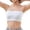 White, variant on Girls' Training Bra Seamless Wire-Free Anti- Camisole with Invisible Clear Thin Straps Breathable Training Underwear for 12-15Y
