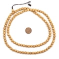 thumbnail image 2 of The Bead Chest Dark Natural Tibetan Lotus Seed Mala Beads 8mm Nepal Brown Round Wood 30 Inch Strand, 2 of 3