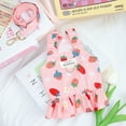 thumbnail image 5 of Small Dog Dress Harness and Leash Set Cute Princess Birthday Dog Dresses Soft Fruit Print Puppy Dresses Girl Dog Clothes for Small Dogs Cats - XL, 5 of 6