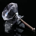 thumbnail image 2 of 16PCS 30mm Crystal Glass Cabinet Knob Diamond Shape Drawer Cupboard Handle Pull, 2 of 8