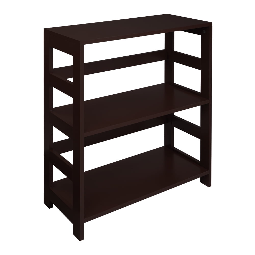 3 Tier Book Shelf Bookcase Storage Shelving Unit Cabinet Books Display Oak New 