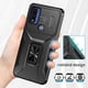 thumbnail image 3 of Funda para GANGXUN Motorola Moto G Pure 2021 - Soporte metálico, Función magnética, Negro, 3 of 5