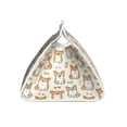 thumbnail image 3 of Lsque Cartoon Corgi Printed Long Tissue Box Cover Holder, Facial Paper Organizer Dispenser,Triangle with Bottom Belt, PVC Leather Decorative Organizer, 3 of 9