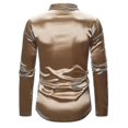 thumbnail image 3 of Camisa de hombre Camisa con botones de manga larga con lentejuelas, 3 of 4