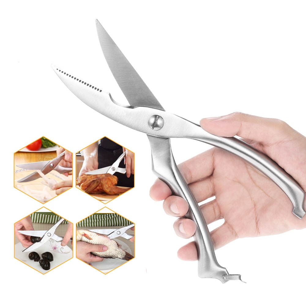 Professional Kitchen Shears 9.5" Stainless Steel Poultry Chicken Bone
