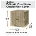 thumbnail image 3 of Flexiyard Air Conditioner Covers for Outside Units - 24 x 24 Inch Outdoor Central AC Cover with Waterproof 600D Durable Canvas, Square Universal Patio Furniture Cover (24"L x 24"W x 30"H), 3 of 6
