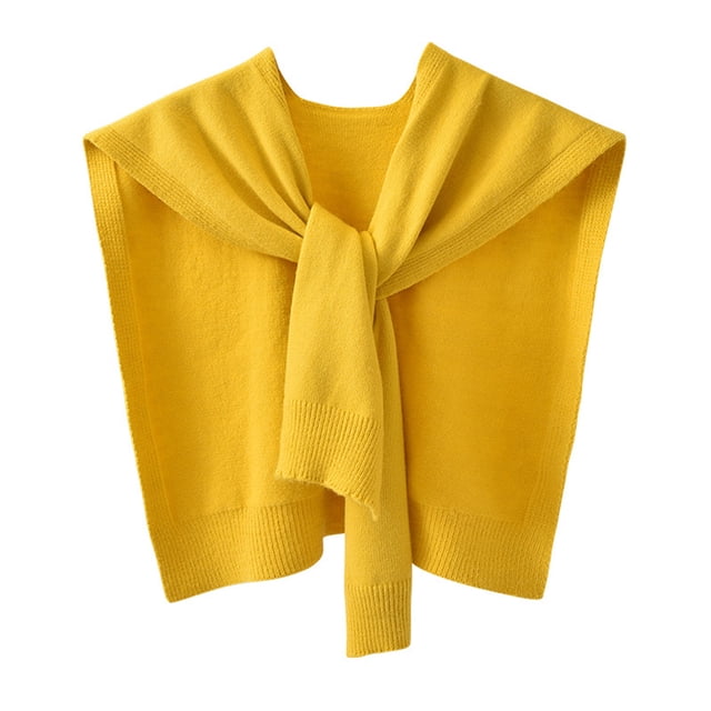 Guardurnaity Mantón de senderismo de invierno para mujer, pañuelo de estilo informal para banquete de boda, capa transpirable, Poncho para mujer, Accesorios de disfraces Amarillo Guardurnaity AP013386-01