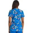 thumbnail image 5 of Cherokee Prints Women Medical Scrubs Top V-Neck Print CK637, 5 of 5