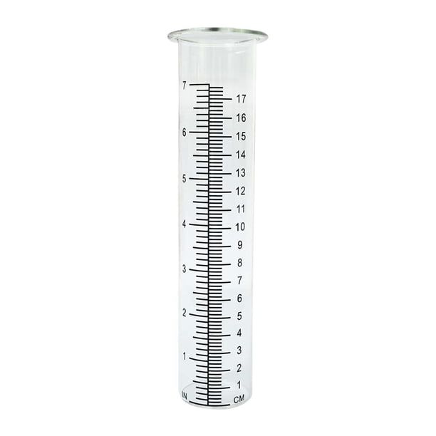 Pluviómetro con escala, decorativo, para medir precipitaciones, pluviómetro, herramienta de medición para aceras, patios, jardines, patios