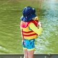 thumbnail image 4 of Jan & Jul Toddler Sun Hat for Girls, Size Adjustable, 50+ UPF, Breathable (S: 0-6 Months, Triangles), 4 of 5
