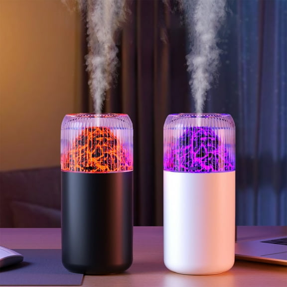 Nsxcdh Bedroom Humidifier Warm Mist Abs White 2.83x2.83x6.1in Ultra Quiet 160g 32hr Large Tank Night Light Atomization Office Moisturizing