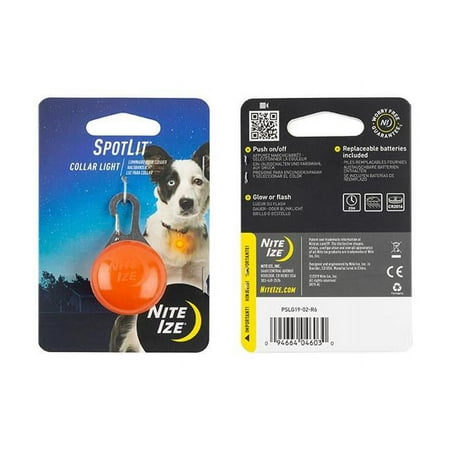 Nite Ize NI04603 Spotlit Collar Light - Orange