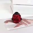 thumbnail image 5 of Xinwanna Women Hair Claw Double-sided Rose Flower Decor Anti-slip Teeth Hair Clip Back Head Shark Hair Grip Hair Decoration (Pink), 5 of 13