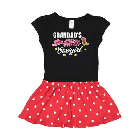 

Inktastic Grandads Little Cowgirl with Cowgirl Hat and Boots Gift Toddler Girl Dress