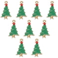 thumbnail image 1 of 10 piezas de árboles de Navidad Charms colgantes de colaboración de navidad material de manifas Material, 1 of 7