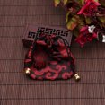 thumbnail image 5 of Traditional Silk Travel Container Ethnic Chinese Embroidery Jewelry Bag Organiser Jewelry Holder Drawstring Gift Bags, 5 of 9