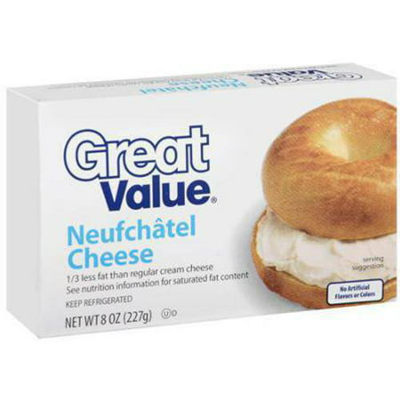 Great Value: Neufchatel Cheese, 8 Oz - Walmart.com