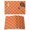 Orange, variant on Blue Tartan Placemats Set of 1 Vintage Plaid Grid Geometric Modern Minimalist Place Mats Indoor Wipeable Table Mats Washable Dining Table Placemats for Kitchen Holiday Party Home Decor 13x19 Inch