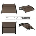 thumbnail image 2 of Kadyn 40"x 35" Window Door Awning, Patio Cover Awning for Outdoor, Awning Canopy for Patio, Brown, 2 of 10