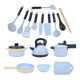 thumbnail image 2 of Pretend Play Cooking Set Educational Children Kid Kitchen Accessories Cookware Utensils Playsetblue, 2 of 5