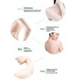 thumbnail image 4 of Guardurnaity Toalla exfoliante de ducha (2 unidades), suave y elástica, con textura de doble cara para un secado rápido. Ideal para la espalda y Cuerpo del baño verde, 4 of 6