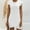 White, variant on Ladies Solid Color O-Neck Flying Sleeveless Vest Cross Casual Mini Dress (Black 6(M))