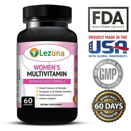 Living Multivitamin - Women's Daily Multivitamin/Multimineral with Vitamins and Minerals, Green Tea, Magnesium, Biotin, Zinc, Calcium, Antioxidant for Women, Heart & Breast Health - 60 Multivitamins