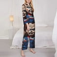 thumbnail image 4 of Lsque Chucky Pattern Long Sleeve Pajama Set for Women - Soft 2-Piece Sleepwear and Loungewear Set with Pockets, Comfy Nightwear, 4 of 8