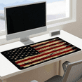 thumbnail image 2 of Vintage US Flag Mouse Pad - Durable Non - Slip Desk Mat, Extra - Large Soft & Comfortable Mouse Pad - Ergonomic Stitched Desk Mat Ideal for Esports & Office Use, 2 of 4