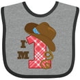 thumbnail image 3 of Inktastic Cowboy 1st Birthday Western Boys Baby Bib, 3 of 4