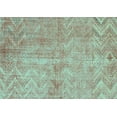thumbnail image 1 of Ahgly Company Machine Washable Indoor Rectangle Persian Turquoise Blue Bohemian Area Rugs, 7' x 10', 1 of 4