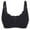 Black, variant on Ladies Traceless Comfortable Breathable No Steel Ring Front Buckle Breastfeeding Bra Woman Underwear On Beige 8(L)