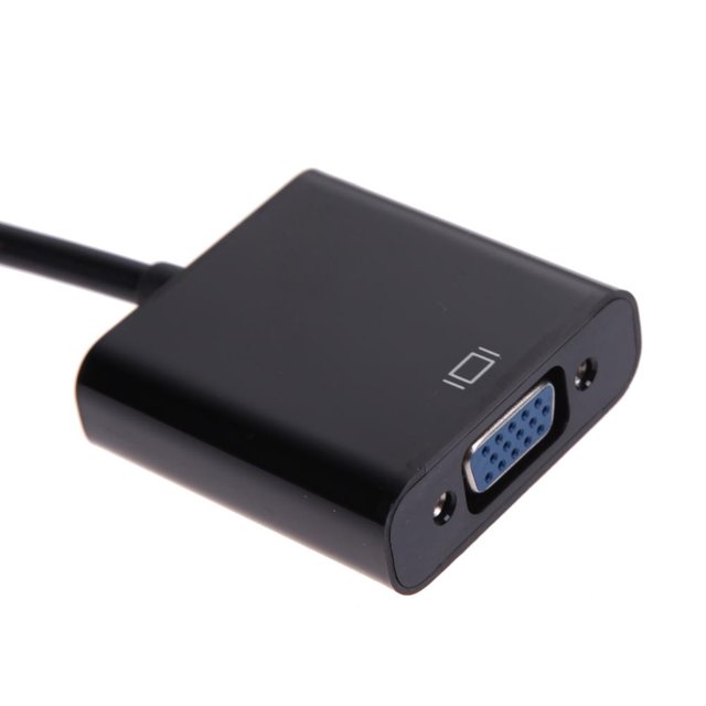 Adaptador 1080P compatible con Micro HDMI / compatible con Mini HDMI / compatible con HDMI a VGA con audio (negro) Ehuebsd Para estrenar