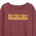 thumbnail image 3 of Pokémon - Pikachu Eevee Retro - Women's Lightweight French Terry Long Sleeve Shirt, 3 of 5