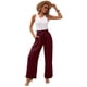 thumbnail image 1 of Pantalones de Salón de Pierna para Mujer, Color Rojo Ladrillo, Talla S, 1 of 8